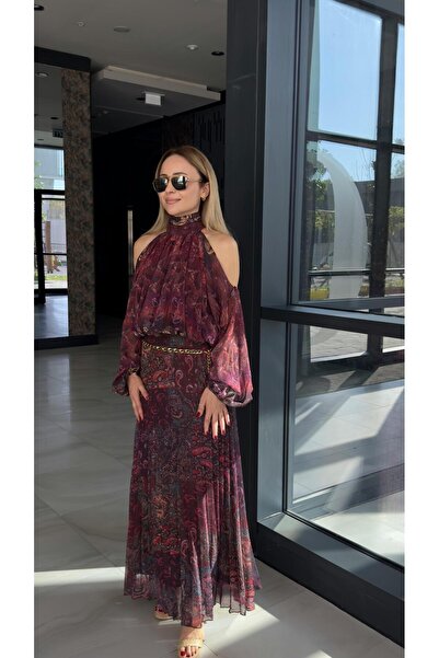 FEMİAS ZİNCİR KEMERLİ PİLİSE ETEK