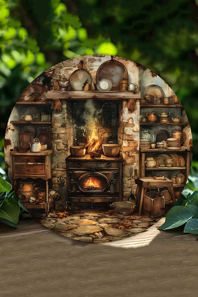 kutuTR Rustik şıklığı evinize taşıyacak! UV Baskı 3D GÜRÜNÜMLÜ MDF Duvar Süsü...