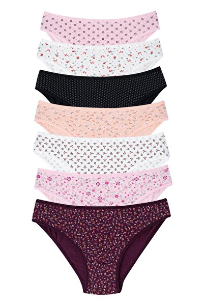M&Y Boutique77 Chiloți cu modele de culori mixte pentru femei, pachet de 7 bu...