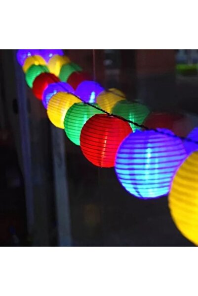 KESNUP Φωτιστικό κήπου εξωτερικού χώρου, γιρλάντα με υδρόγειο, 6,2 μ., Πολύχρωμο