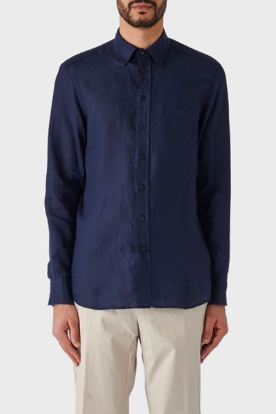 ETRO Stretch Cotton Regular Fit Button down Collar Shirt Men's Shirt Mrib0002 Av607 B0339