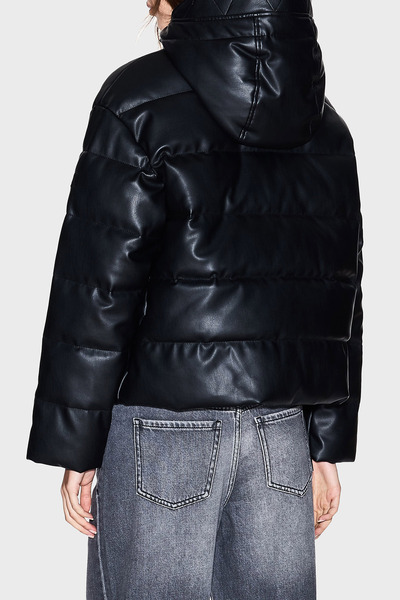 Armani Exchange Regular Fit Kapüşonlu Kapitoneli Parlak Şişme Mont MONT XW000673 AF16106 UC001