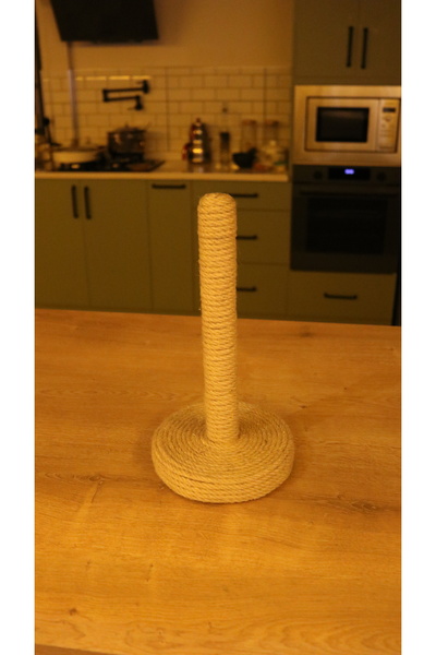DemCey Home Paper Towel Holder, Bohemian Roll Paper Towel Holder with Jute Rope
