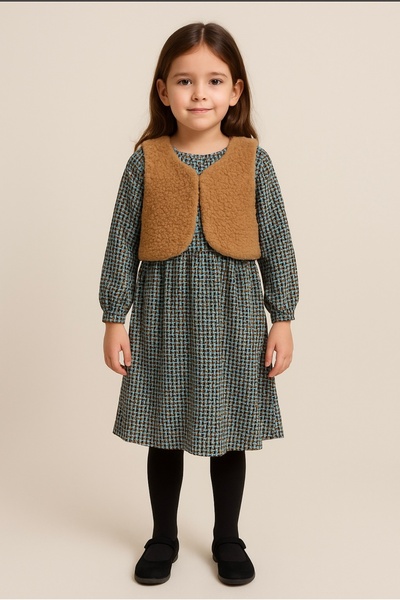 BİANCOFİGLİO Girl's Vest Dress