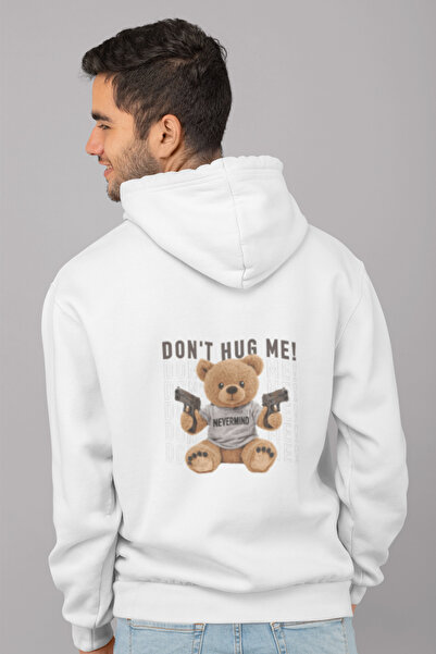 NEVERMIND Unisex oversized Hoodie - Hug ME με τύπωμα με κουκούλα Φούτερ Stree...