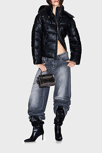 Armani Exchange Regular Fit Kapüşonlu Kapitoneli Parlak Şişme Mont MONT XW000673 AF16106 UC001