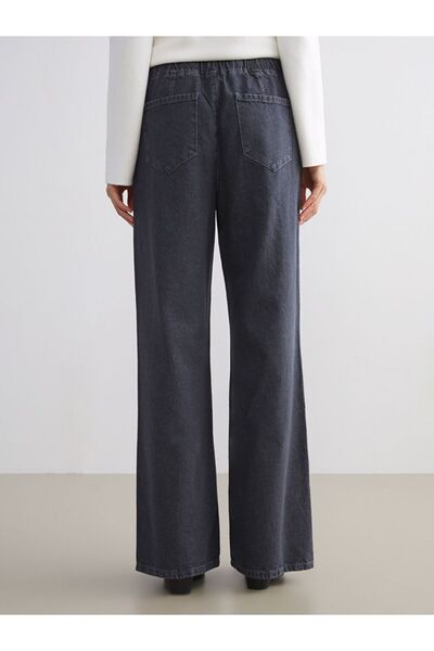 LC Waikiki LCW Comfort Beli Lastikli Wideleg Kadın Jean Pantolon