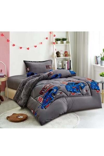 Generic Mon 3-Piece Duvet Set Microfiber Single Size 160x210 cm Multi-color