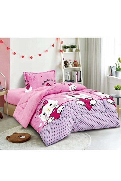 Generic Mon 3-Piece Microfiber Comforter Set, Single Size 160x210 cm, Multi-Color