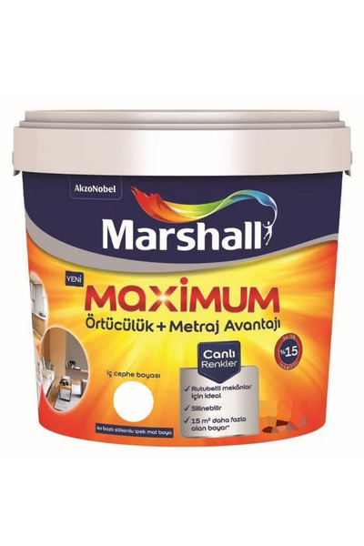 Marshall Maximum İç Cephe Boyası Metraj Anavtajı + Rutubet Engelleme