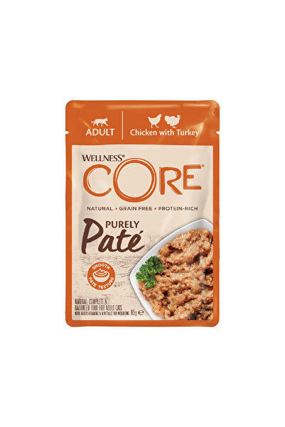 CORE ويلنس طعام رطب للقطط بنكهة الدجاج والديك الرومي 85غ