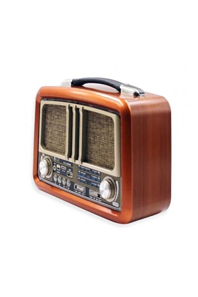 DLC راديو AM/FM كلاسيكي محمول مع مكبر صوت بلوتوث، بطارية قابلة لإعادة الشحن، بطاقة AUX TF، مشغل MP3