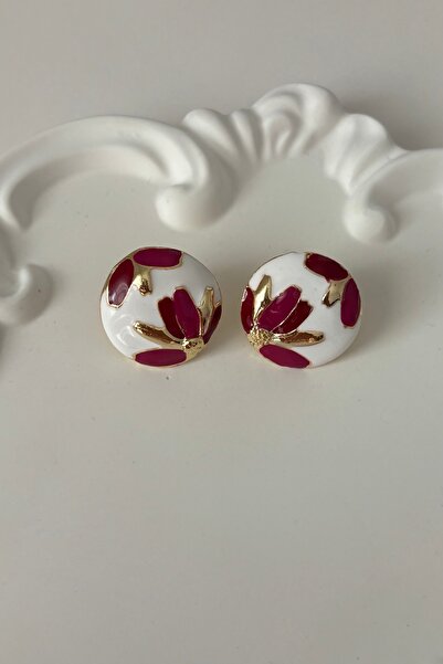 Lavian Accessories Çiçek Detaylı Sisa Küpe