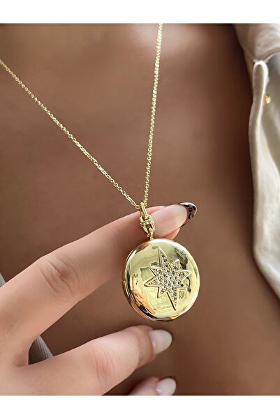 Twinssis Accessories قلادة دائرية قابلة للطي من نورت ستار