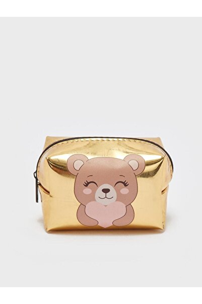 LC Waikiki محفظة نسائية مطبوعة بمظهر جلدي (W3)