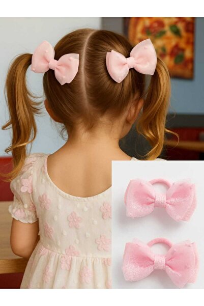 Eva Rose 2'li Kız Çocuk Toka Çocuk Toka Çocuk Lastikli Toka Okul Tokası Bayra...