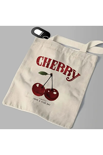 l'eivor Cherry Printed Women's Organic Cotton Hambez Bag