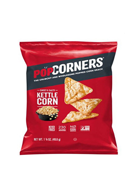 Popcorners وجبة خفيفة من الذرة الحلوة والمالحة، غير مقلية، غير معدلة وراثيًا، 1.75 أونصة (49.6 جم) - تصدير × 12 قطعة