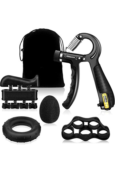 Arabest مجموعة من 5 أدوات تدريب قوة القبضة - جهاز تمارين يد قابل للتعديل مع ع...