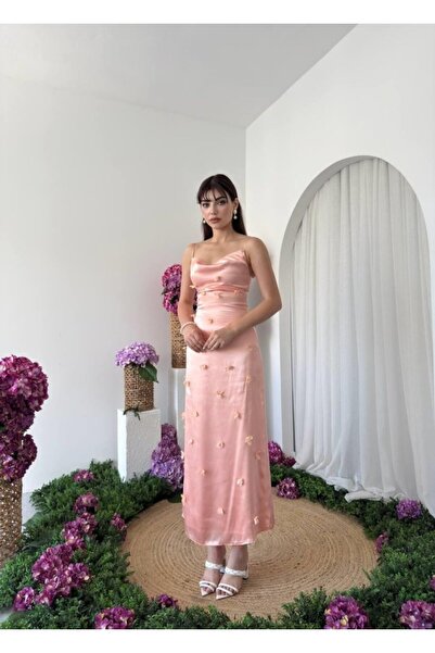 yonca aksesuar Dora Flower Detailed Dress