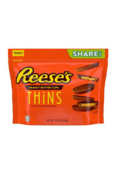 Reeses Reese's Peanut Butter Thins Pouch 208g x 2 Pcs