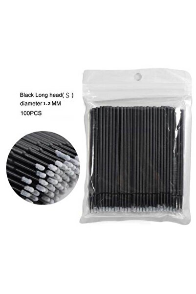 Choice8 فرشاة رموش بلاستيكية سوداء من الكريستال للاستخدام مرة واحدة، فرشاة صغيرة لتمديد الرموش، أدوات فردية