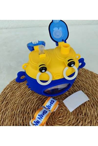 teknotrust 750 ml Double Drinking School Water Bottle with Crab Figure, Stylish and Healthy Design