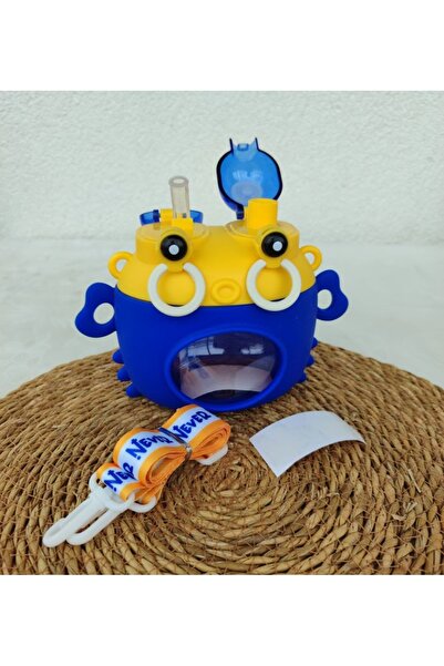 teknotrust 750 ml Double Drinking School Water Bottle with Crab Figure, Stylish and Healthy Design