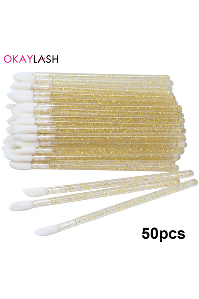 Choice8 فرشاة أوكايلاش الذهبية اللامعة للاستخدام مرة واحدة، فرشاة تنظيف رموش ...