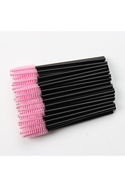 choice2 AA127-09 50 قطعة من فرش المكياج فرشاة حواجب كريستالية للاستخدام مرة واحدة بمقبض ماسي وعصا تطبيق الماسكارا