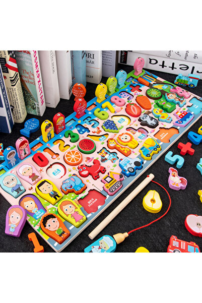 Choice3 401 QWZ Kids Montessori Educational Wooden Math Toys Children's busy ...