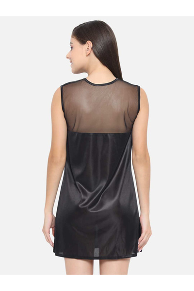 KLAMOTTEN By Styli بيبي دول ساتان بفتحة رقبة وهمية سادة