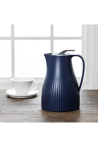 Dallaty Plastic Vacuum Flask Bear Dark Blue 1L