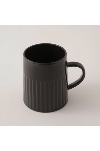Dallaty modern ceramic mug, black