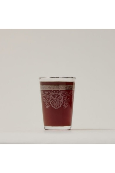 Moroccan Tea Glass 6 Pieces Gold