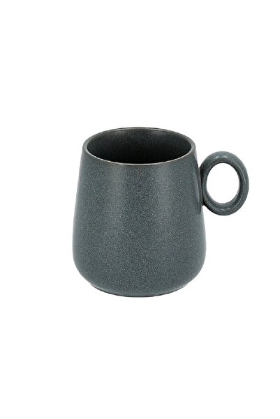 Dallaty porcelain matt charcoal grey mug