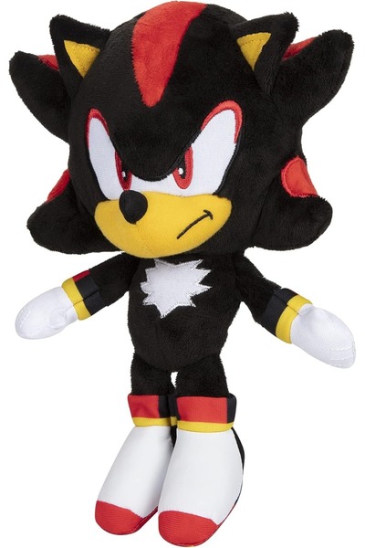 XICEN Classic Sonic Plush Toy 12" – Soft Hedgehog Stuffed Doll, Gift for Boys & Girls, Black