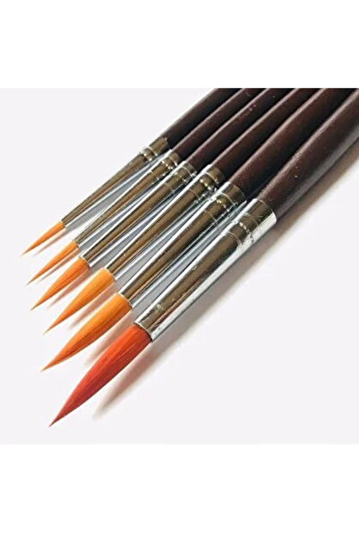 Desenartist Brush Profesyonel Çini Tahrir Çizim Kontür 123/1 ve 123/2 6'Şarlı Fırça Seti ( 6+6 =12 )