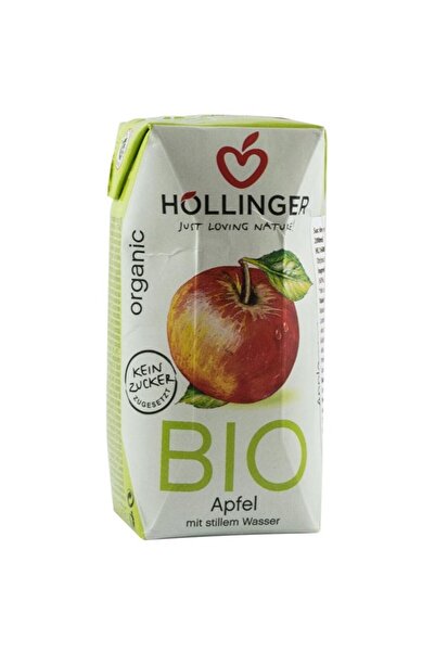 Hollinger Hollinger organic apple juice with straw, 200ml