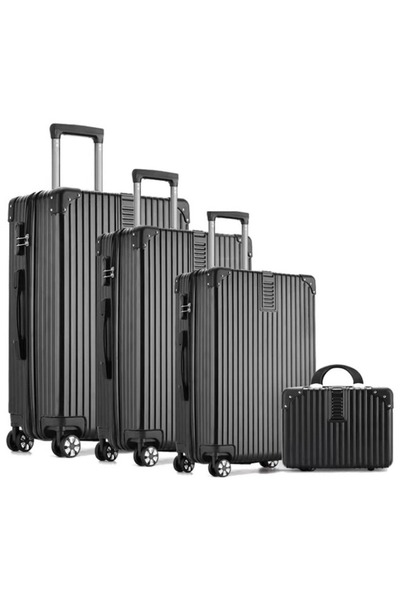 SHOWKOO Luggage Set 4-piece (14/20/24/28)" Suitcases with Universal Wheels PC...
