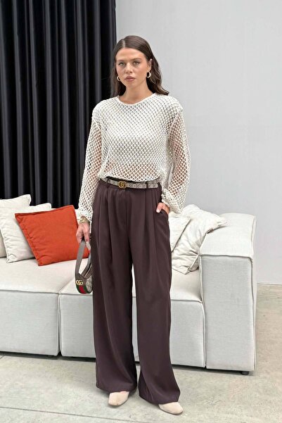 Melike Tatar Μπλούζα με επένδυση από διχτυωτό υλικό 32-3606