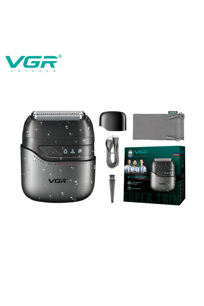 Choice ماكينة حلاقة صغيرة مزدوجة الرأس USB VGR، رأس متردد، ماكينة حلاقة للرجا...