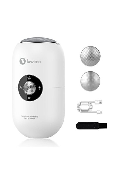 Choice أداة باديكير كهربائية قابلة لإعادة الشحن باللون الأبيض مع رأس من الفول...