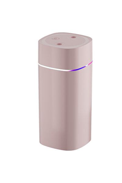 Choice Pink Dual-Nozzle USB Humidifier | 600ml/H Super Mist & Ultra Quiet | Car/Home Moisturizing Device