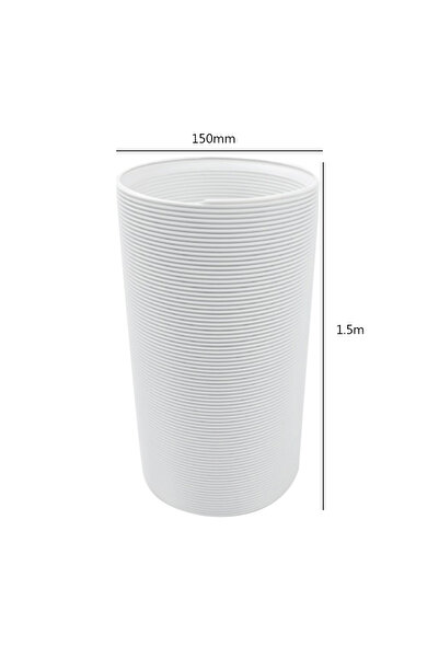 Choice أنبوب تمديد مجرى الهواء المرن التلسكوبي بطول 150 مم × 1.5 متر، خرطوم عادم مكيف الهواء، ملحقات خرطوم العادم