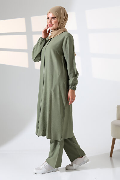 ihvan online Γυναικεία Ρούχα Χαχάρι και Ούμρα Κρασίλ Τεσεττούρ Σετ Δύο Τεμάχια - Πράσινο