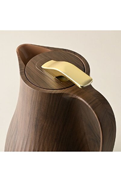 Dallaty plastic vacuum flask wooden 1L