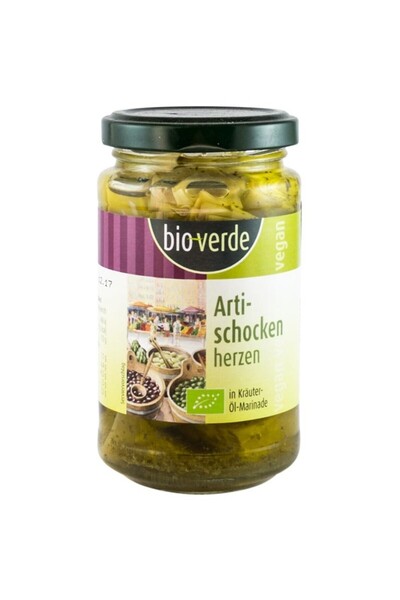 Bazar Bio Bio Verde Inimi bio de anghinare, marinate in ulei si verdeturi, 200g