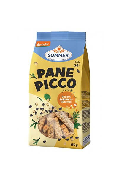SOMMER Panne Picco Mini grisine bio cu susan si chimen negru, demeter 150g