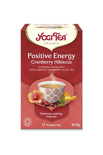 Yogi Tea Ceai bio Energie Pozitiva Merisor si Hibiscus, 17 pliculete 30.6g